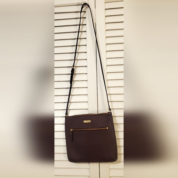 Eggplant Laurel Way Rima Kate Spade Leather Crossbody Bag Laurel